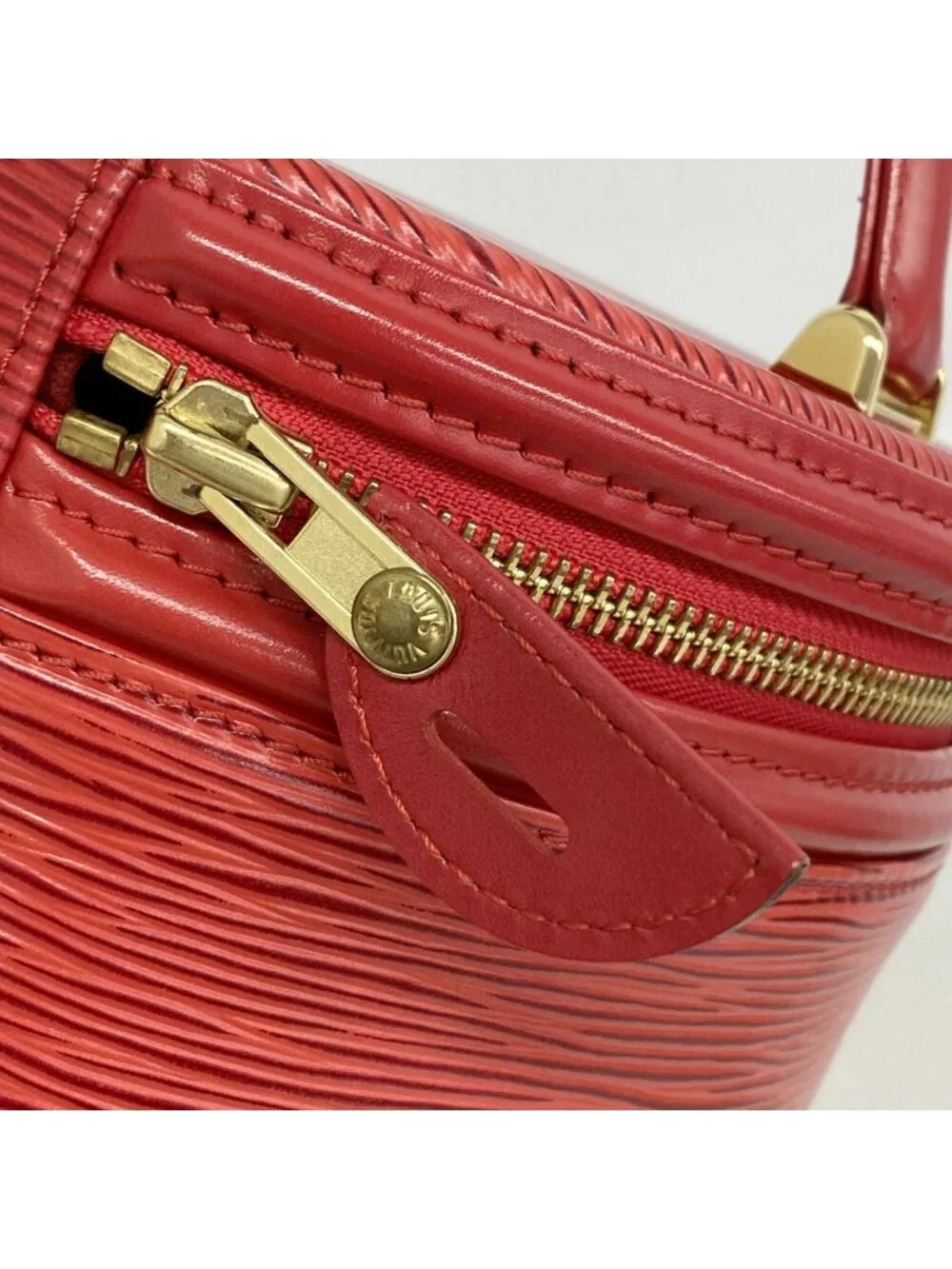 Louis Vuitton Handbag Epi Cannes Castilian Red